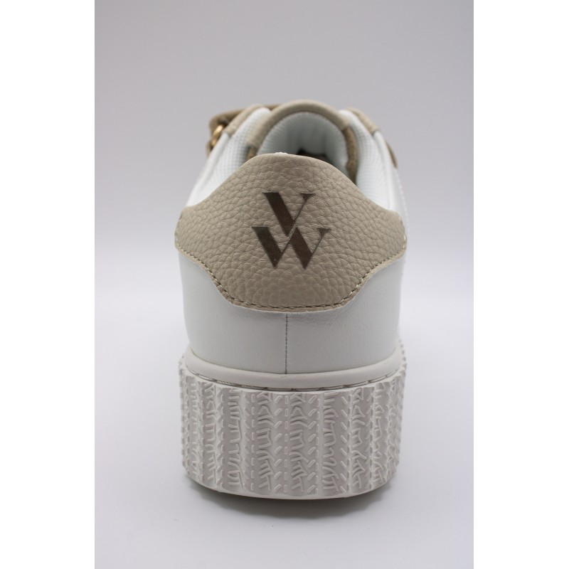 Vanessa Wu Michaella BK2755 Beige – Baskets Femme