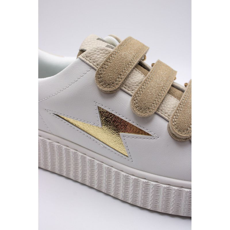 Vanessa Wu Michaella BK2755 Beige – Baskets Femme