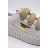 Vanessa Wu Michaella BK2755 Beige – Baskets Femme