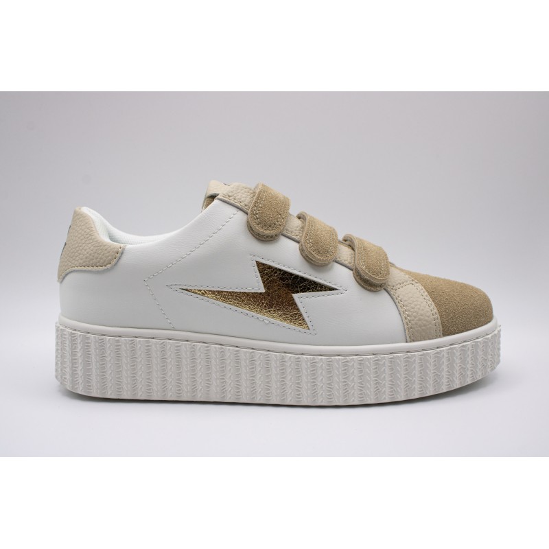 Vanessa Wu Michaella BK2755 Beige – Baskets Femme
