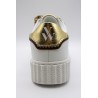 Vanessa Wu Xenia BK2803 Blanc Or – Baskets Femme