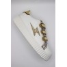 Vanessa Wu Xenia BK2803 Blanc Or – Baskets Femme
