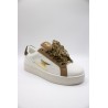 Vanessa Wu Milie BK2761 Blanc Or – Baskets Femme