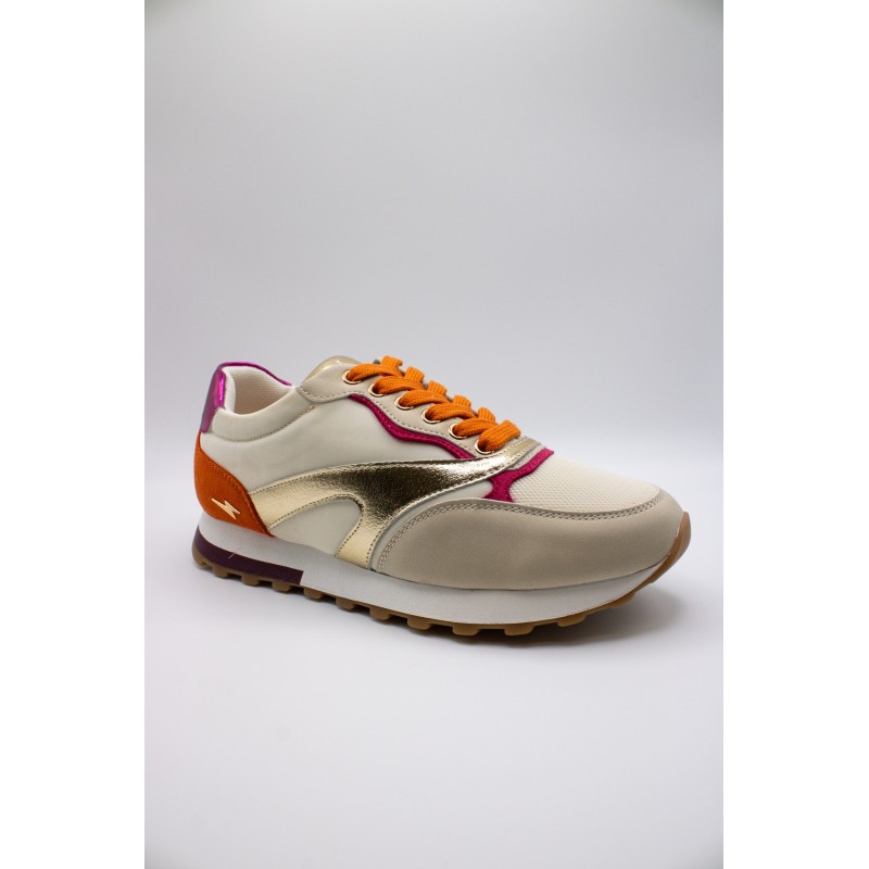 Baskets femme beige Vanessa Wu Jade BK2663