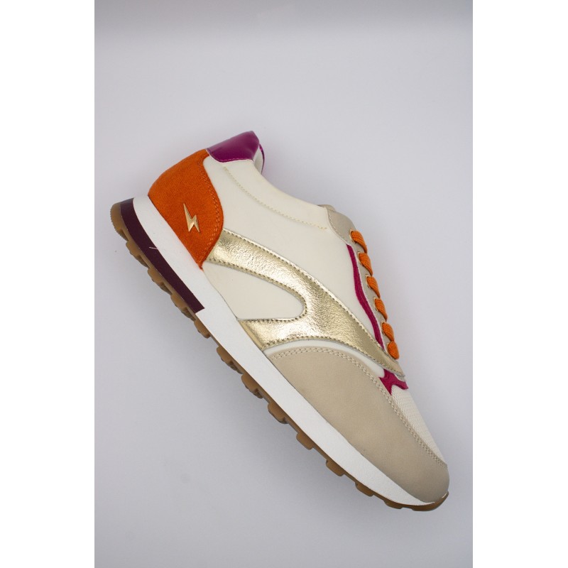 Baskets femme beige Vanessa Wu Jade BK2663