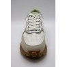 Gloria vert & argent - Baskets lacets VANESSA WU Femme