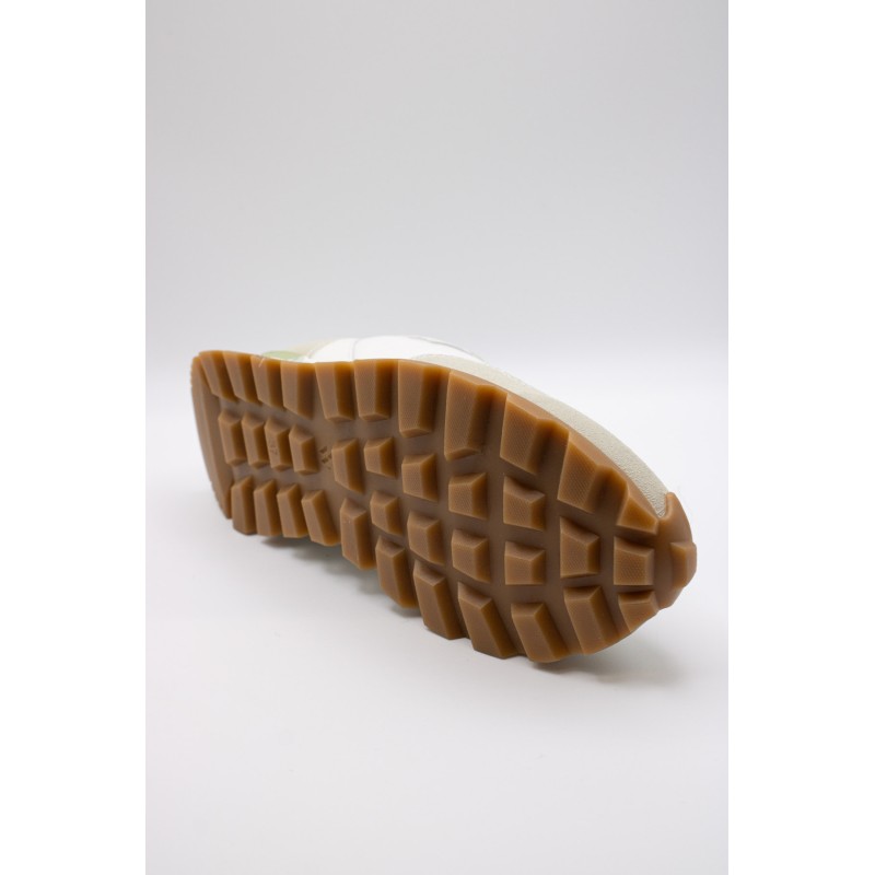 Gloria vert & argent - Baskets lacets VANESSA WU Femme
